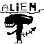 alien pixel art