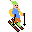 skifahrer halb