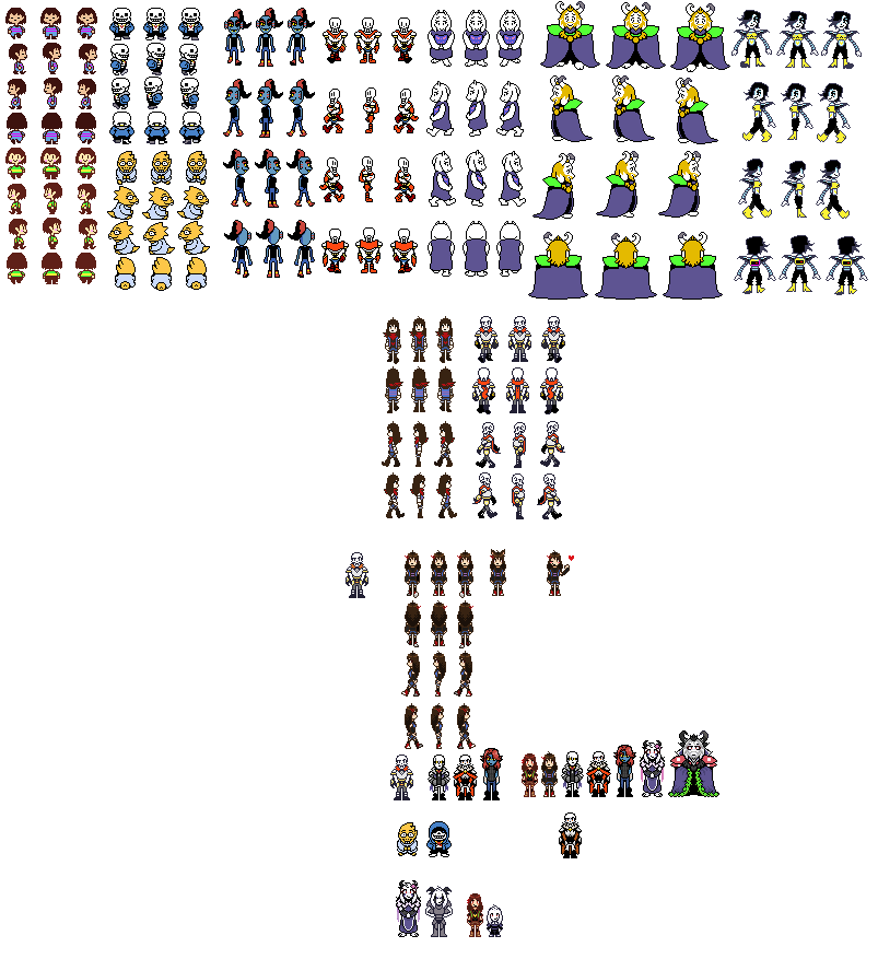 powertale and powergastertale sprites