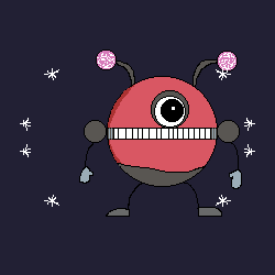 robot flying in space