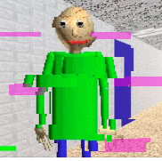 purple stripes does that mean a glitch other pink stripes the game is very dangerous baldi