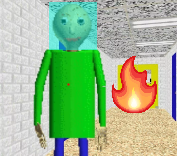 playing a game is very weak baldi 1