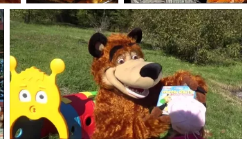 the picture shows it s a bear it s creepy terribly frightening to unpack some toys people want to destroy this bear they took out guns and knives dangerous weapons invented destroy this bear