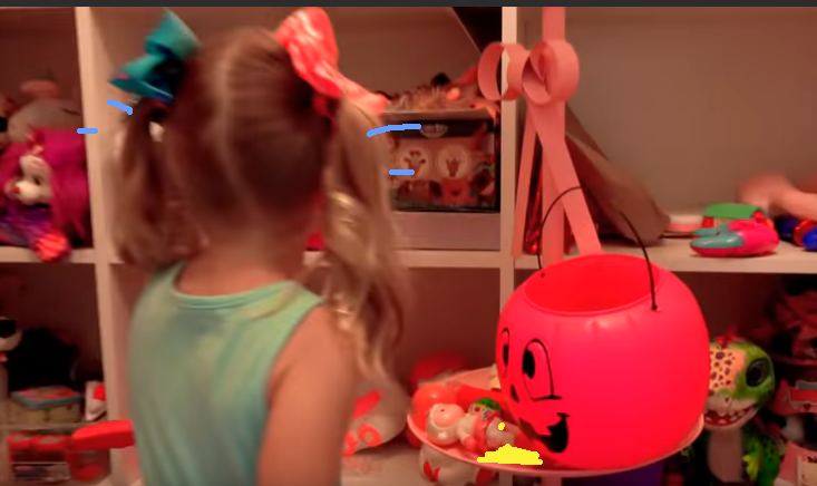 the girl was scared she fainted pink pumpkin scares constantly it s very scary