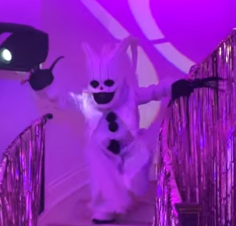 uncle he is he dance the dance of babies he dressed up the baby or in monster costumes