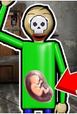 crumbs not so many larvae are born because it hurts baldi is death
