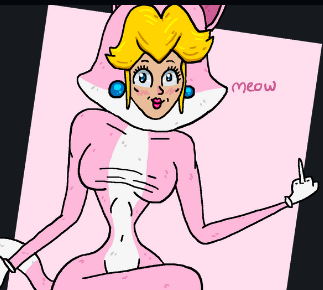 peggle 18 meow scary woman dressed as a cat