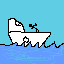 a fast drawn boat