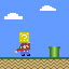 pixel art mario