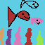three fishes in the sea