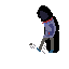 kicking pebbles