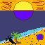 sunset island