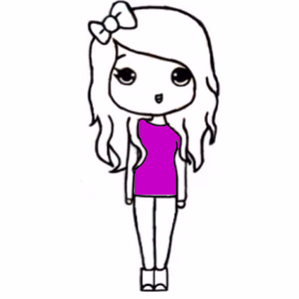 chica kawaii sin acabar