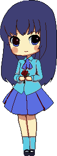 blue girl