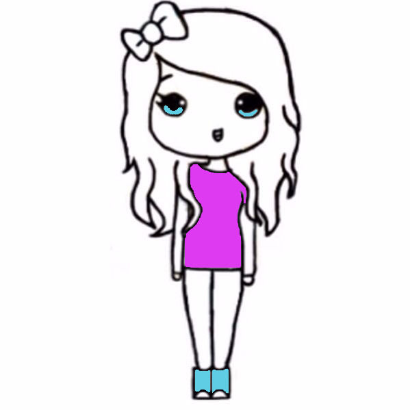 chica kawaii sin acabar