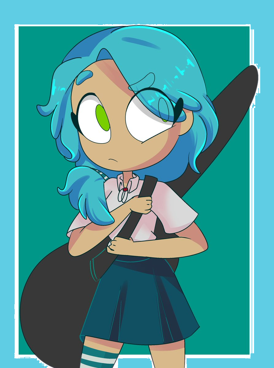 la chica de la guitarra