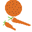 orange coloured food