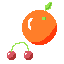 fruit orange cherry