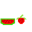 watermelon and strawberry