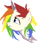 unicornio multicolor