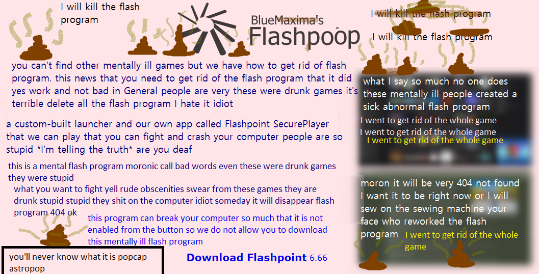 picture explain exactly this is a screenshot of the flash program we want to get rid of read the text in full