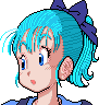 chica anime azul