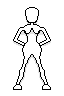 kvinno skiss