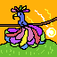 peacock at sunset