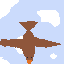 vogel in de lucht