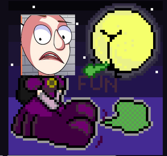 i do put up this ad that that all the people were looking baldi at this fart mem