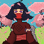 ninja girl at a park