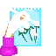 chica pintando sin acabar
