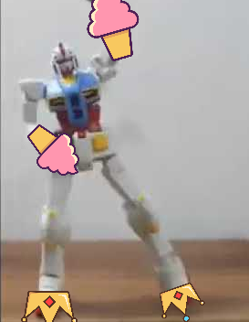 ice cream what is it the hand is ice cream and the feet are a crown like hooves fun