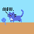 blue kitty