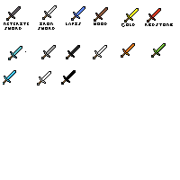minecraft swords