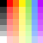 light shades of colors