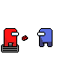 among us pixelart