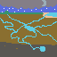 peaceful nighttime rain landscape with added beach