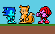 sonic tails and knuckles on the game boy colour