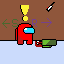 among us pixel art