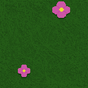 grass tile with flowers