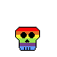 calavera multicolor