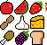assortment of foods
