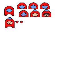 among us crewmate or imposter sprite sheet