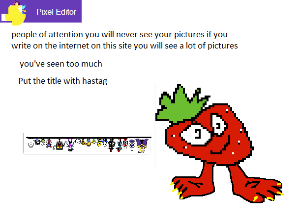 put the title with hastag