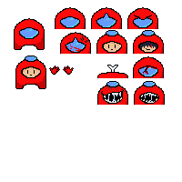 among us new crewmate or imposter sprite sheet