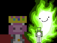 the blood god looks upon the mortal masked man
