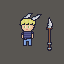 finished mc oc the weapon on the right is a glaive btw