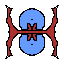 blue red monster