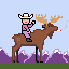 smoking moose template